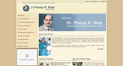 Desktop Screenshot of drpranayshah.com